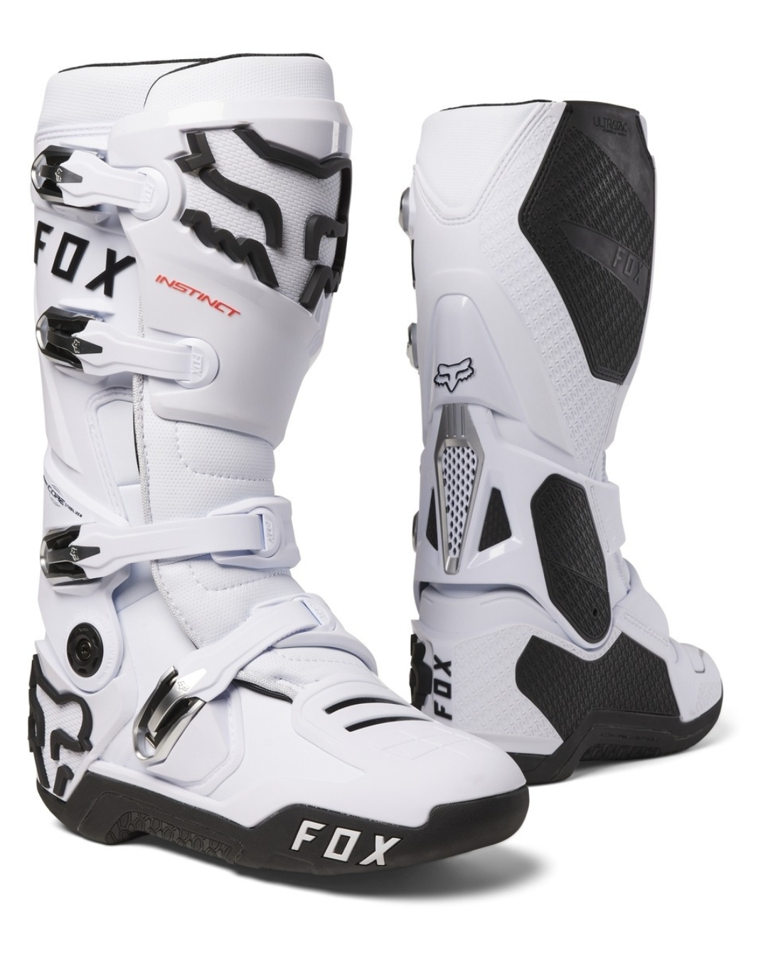 FOX RACING INSTINCT WHITE US 9| MX BOOTS