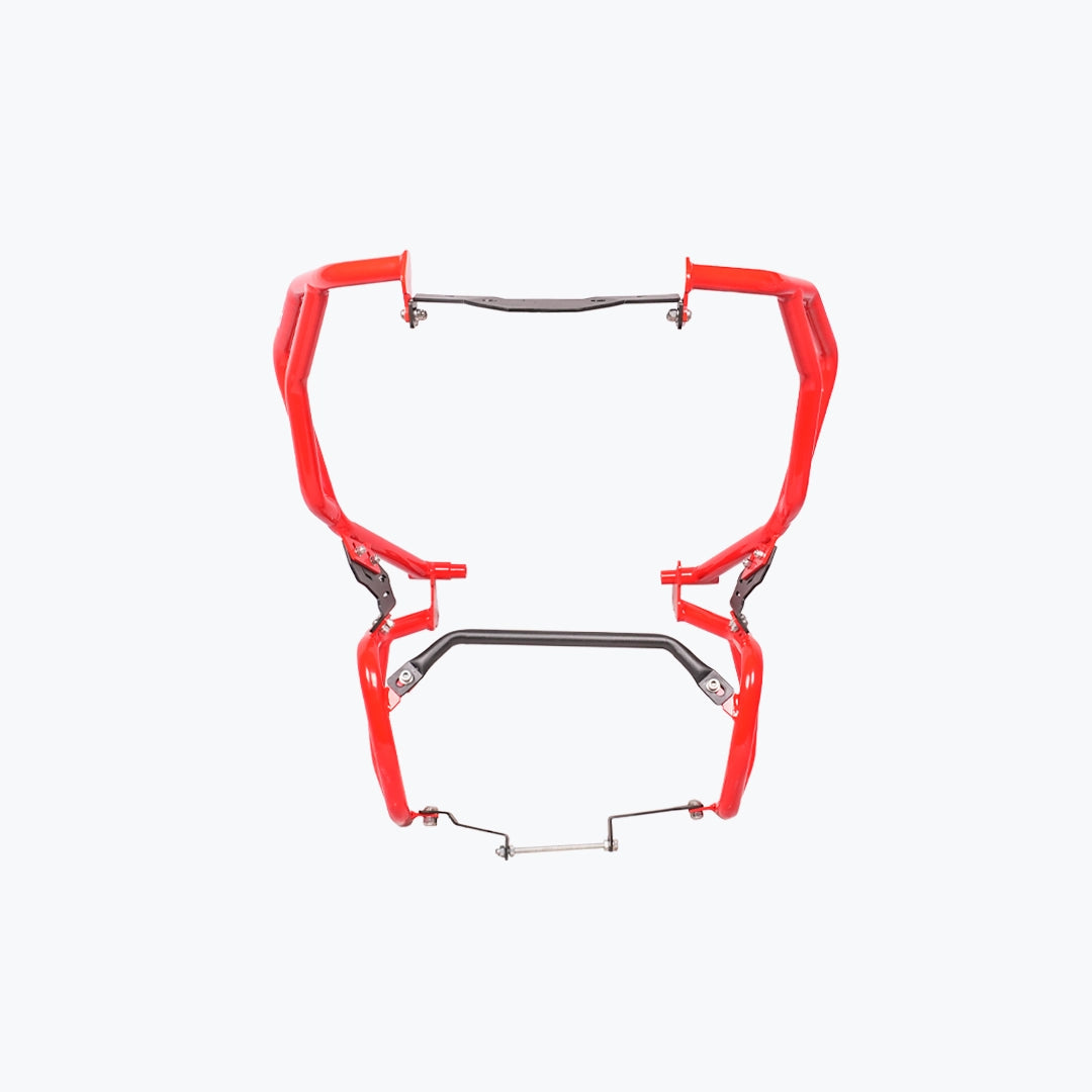 LEGUNDARY TVS APACHE RTX 300 RAPTOR CRASH GUARD UPPER & LOWER SET RED