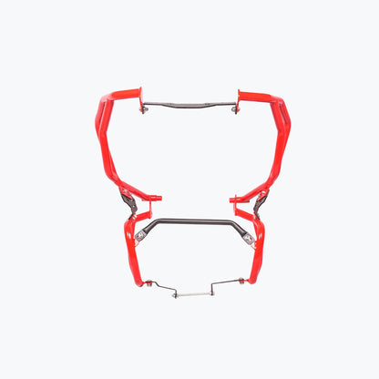 LEGUNDARY TVS APACHE RTX 300 RAPTOR CRASH GUARD UPPER & LOWER SET RED