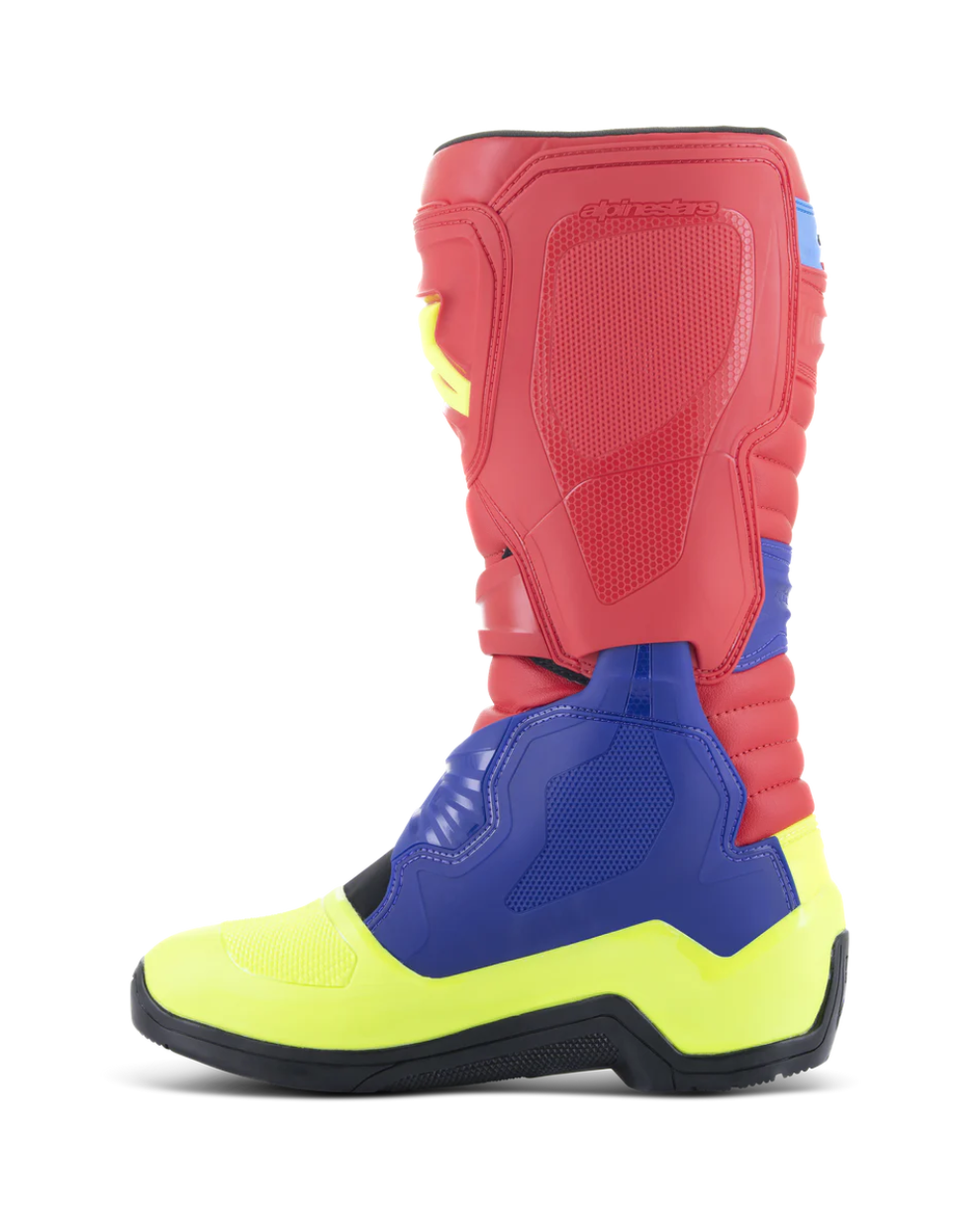 ALPINESTARS TECH 3 BRIGHT RED DARK BLUE YELLOW FLUO - US 7,8,9,10 | MX BOOTS