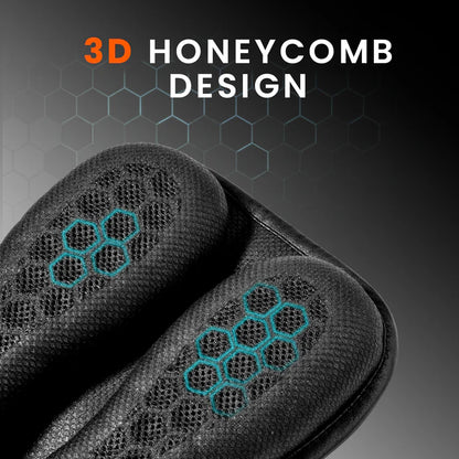 MOTORCYCLE HONEYCOMB GEL SEAT CUSHION FOR MEDICAL, OFFICES, HOME, MOTORCYCLE AND CAR LUMBAR SUPPORT - UNIVERSAL FIT & BREATHABLE DESIGN