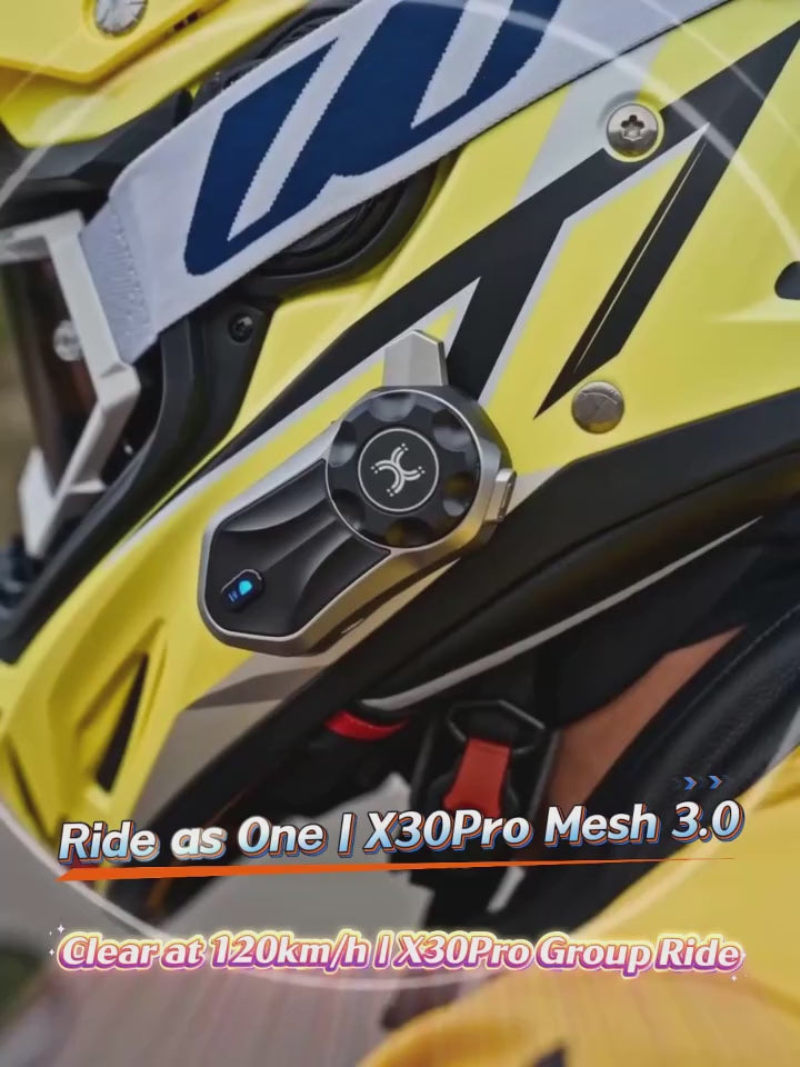 LGP X30 PRO BLUETOOTH MESH INTERCOM, ADVANCED MOTORCYCLE COMMUNICATION