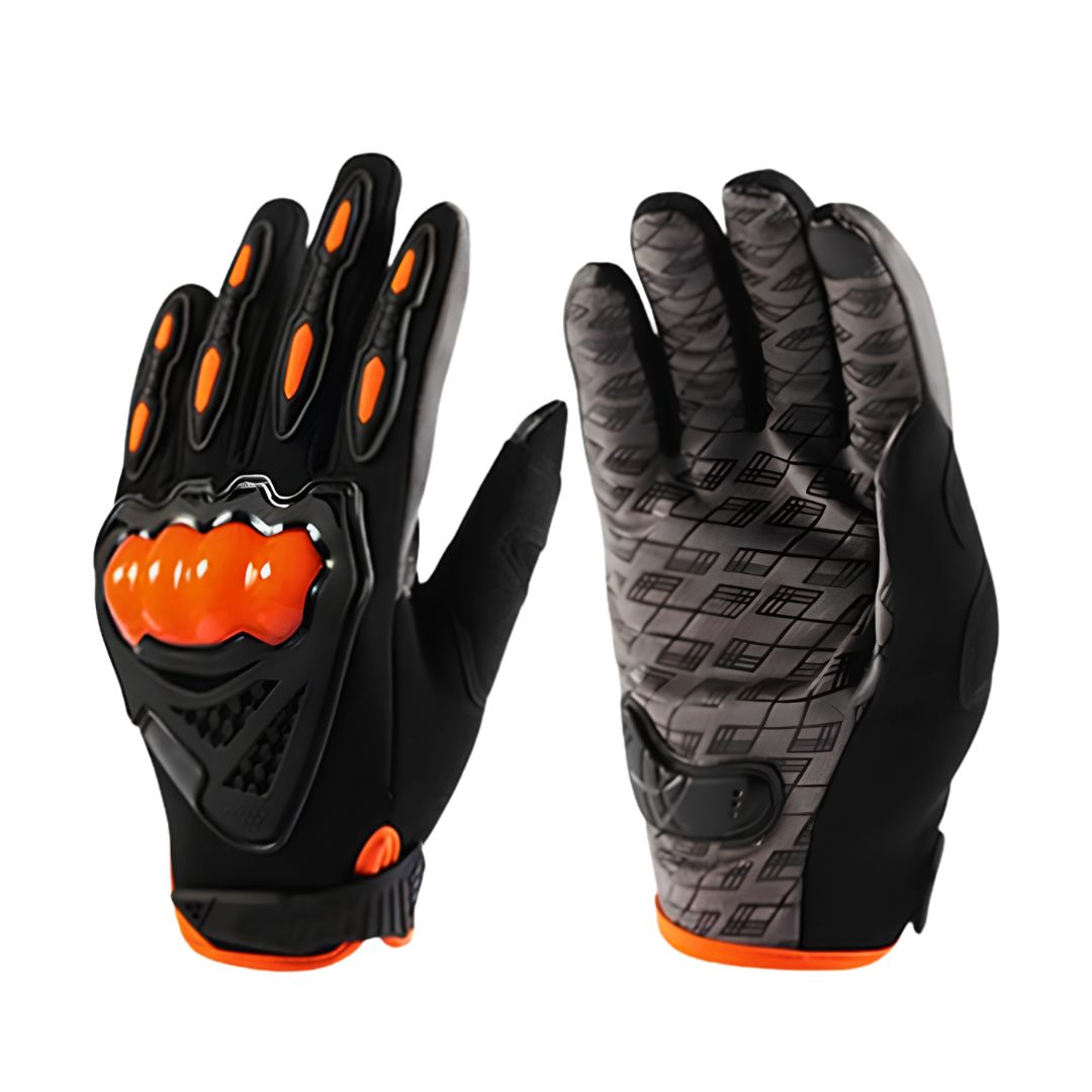 LGP- 035 FULL FINGER MOTORCYCLE RIDING GLOVES WITH TOUCHSCREEN FINGERS, HARD KNUCKLE