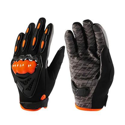 LGP- 035 FULL FINGER MOTORCYCLE RIDING GLOVES WITH TOUCHSCREEN FINGERS, HARD KNUCKLE