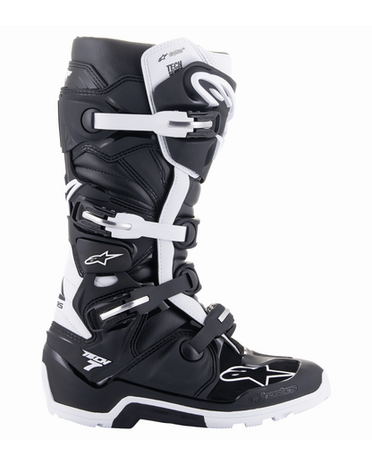 ALPINESTARS TECH 7 ENDURO DRYSTAR®  BLACK / WHITE US 9 | MX BOOTS