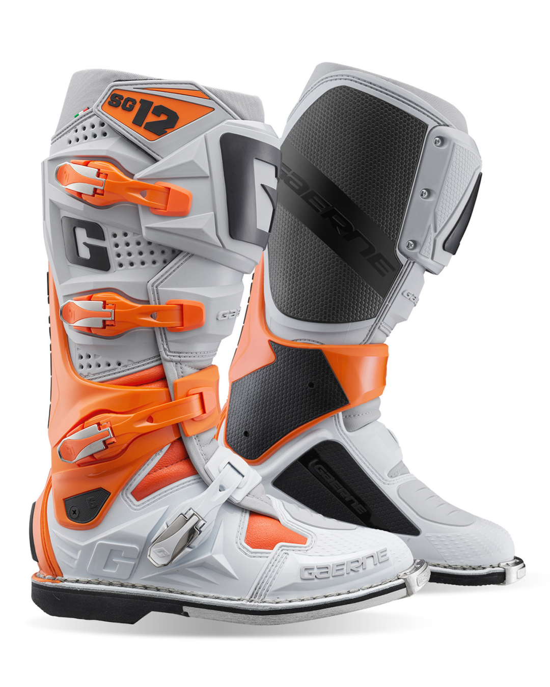 GAERNE SG12 ORANGE / GREY / WHITE US 9 | MX BOOTS