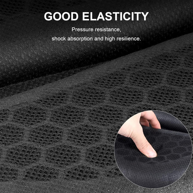 MOTORCYCLE HONEYCOMB GEL SEAT CUSHION FOR MEDICAL, OFFICES, HOME, MOTORCYCLE AND CAR LUMBAR SUPPORT - UNIVERSAL FIT & BREATHABLE DESIGN