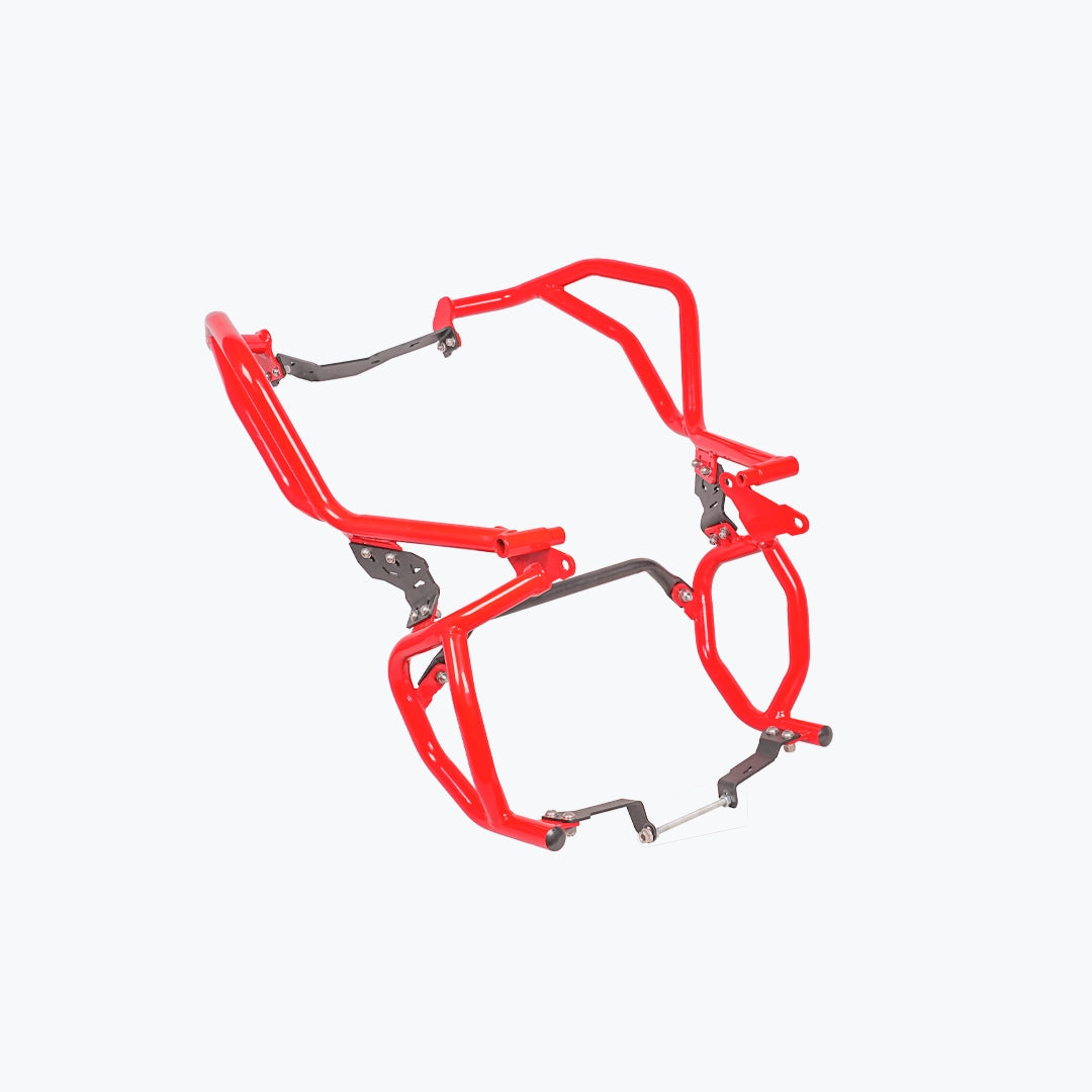 LEGUNDARY TVS APACHE RTX 300 RAPTOR CRASH GUARD UPPER & LOWER SET RED