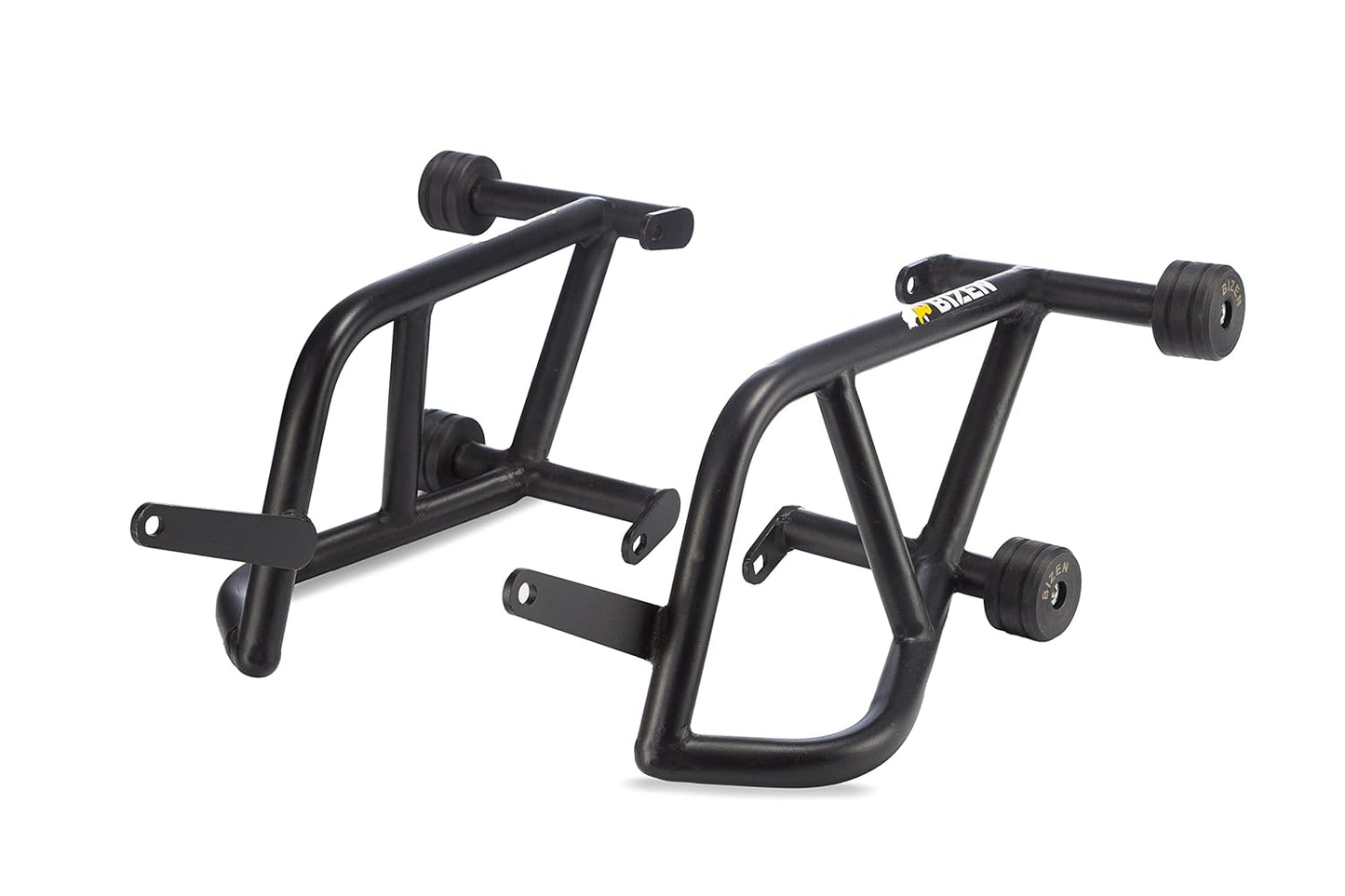 BIZEN MOTO PREMIUM CRASH GUARD/ENGINE GUARD WITH DOUBLE FRAME SLIDERS BLACK | PULSAR NS 200