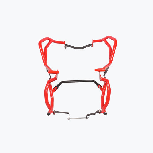 LEGUNDARY TVS APACHE RTX 300 RAPTOR CRASH GUARD UPPER & LOWER SET RED