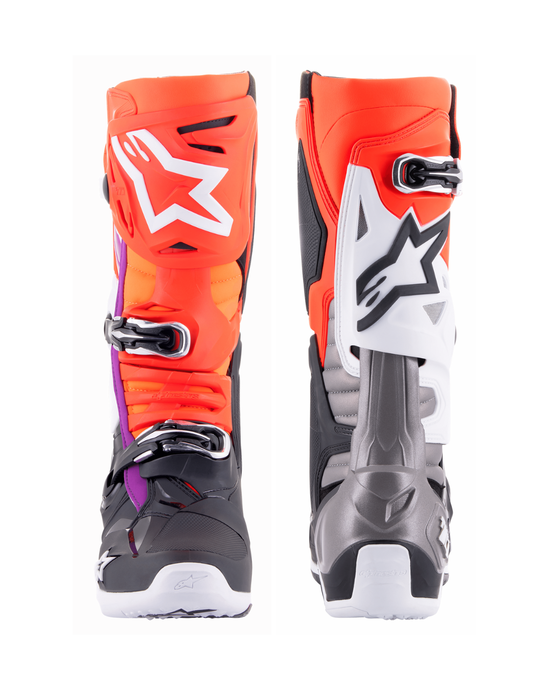 ALPINESTARS TECH 10 BLACK / RED FLUO / ORANGE FLUO / WHITE US 10,11 | MX BOOTS