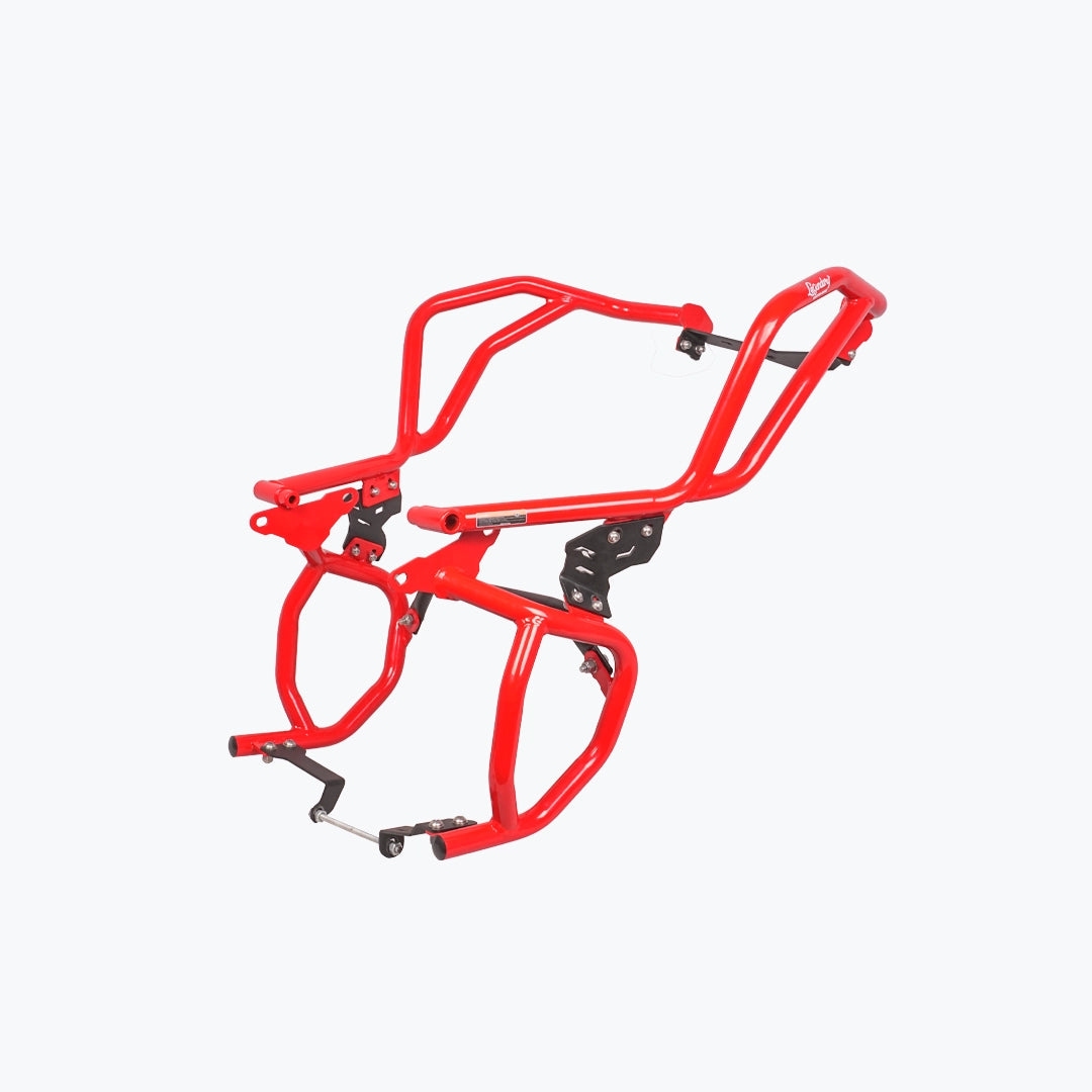 LEGUNDARY TVS APACHE RTX 300 RAPTOR CRASH GUARD UPPER & LOWER SET RED