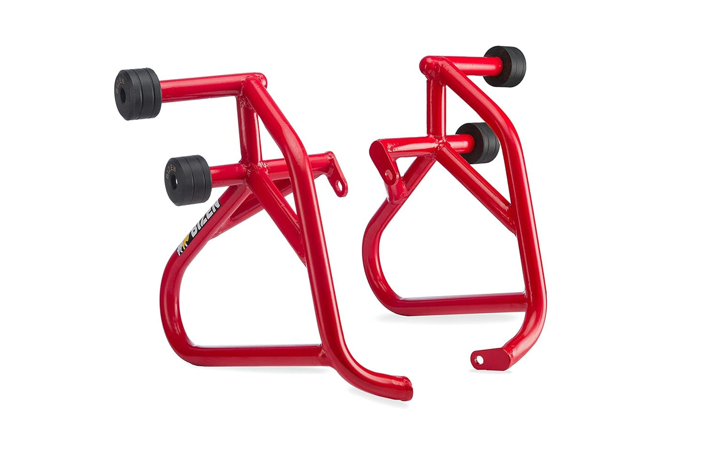 BIZEN MOTO PREMIUM CRASH GUARD WITH FRAME SLIDERS RED | HIMALAYAN BS4/BS6