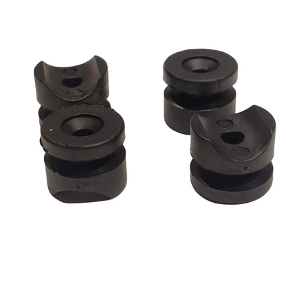 UNIVERSAL MOTORCYCLE PANNIER BUSH SET WITH BOLTS (SET OF 4)  SADDLE STAY MOUNT SPACER KIT FOR BIKE LUGGAGE