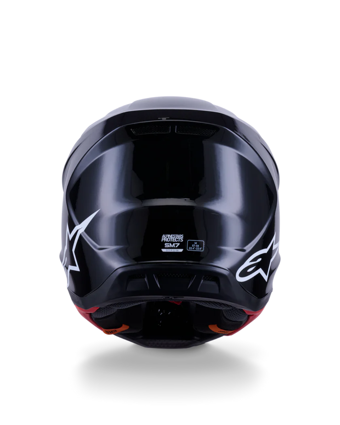 ALPINESTARS S-M7 SOLID BLACK GLOSSY M | MX HELMET