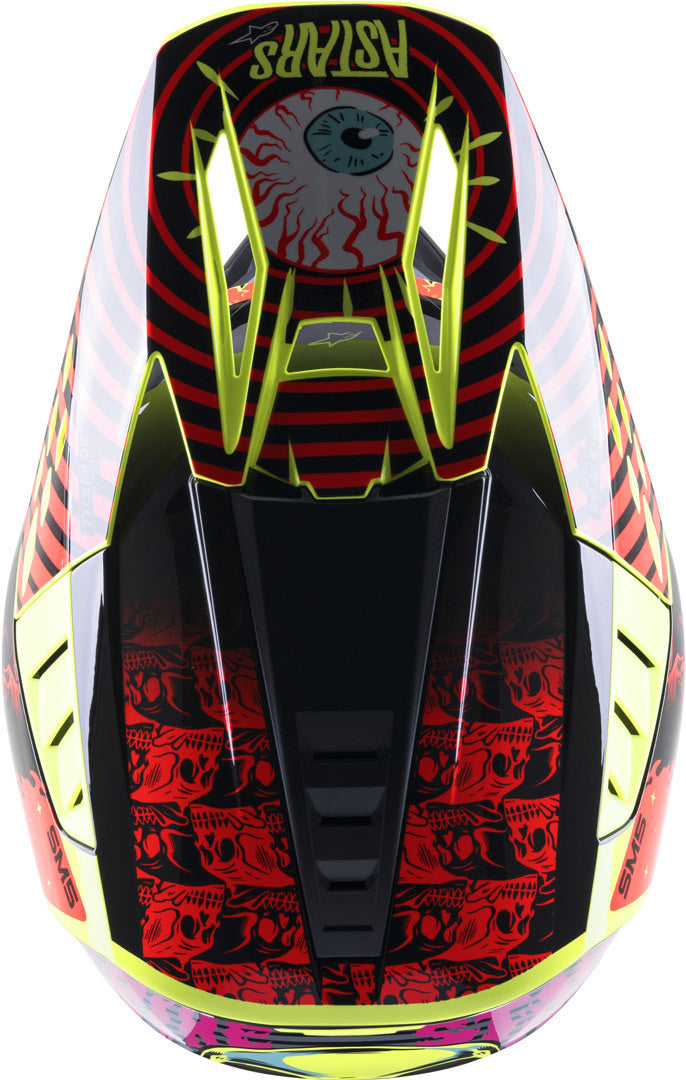 ALPINESTARS SM5 SOLAR FLARE BLACK/RED/YELLOW M | MX HELMET