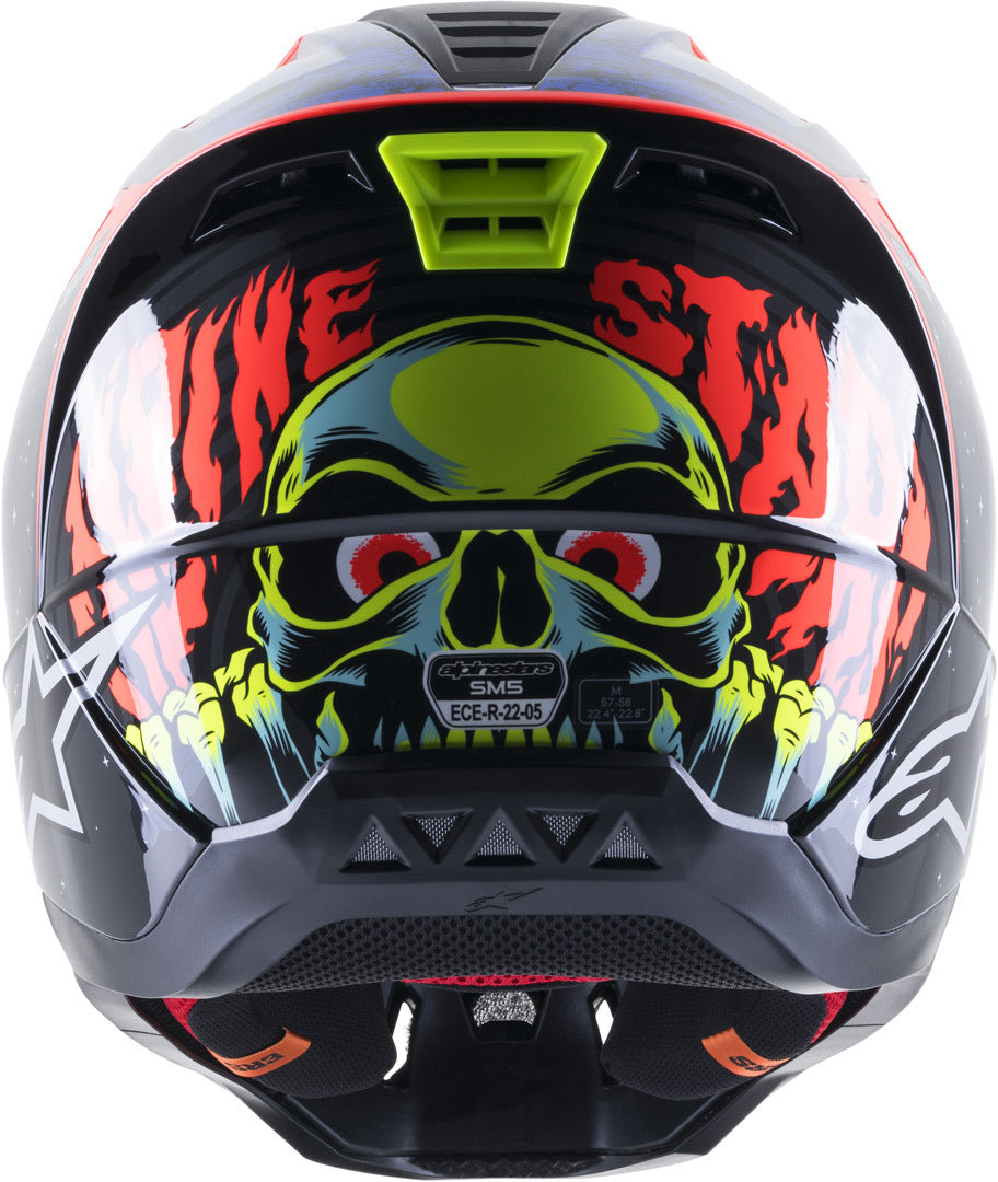 ALPINESTARS SM5 SOLAR FLARE BLACK/RED M | MX HELMET