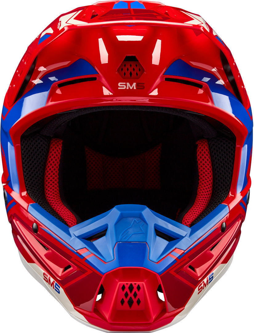 ALPINESTARS SM5 ACTION 2 2024 RED/BLUE S | MX HELMET