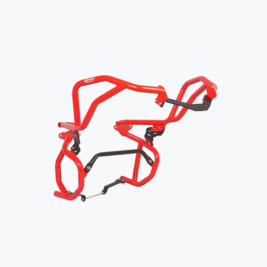 LEGUNDARY TVS APACHE RTX 300 RAPTOR CRASH GUARD UPPER & LOWER SET RED
