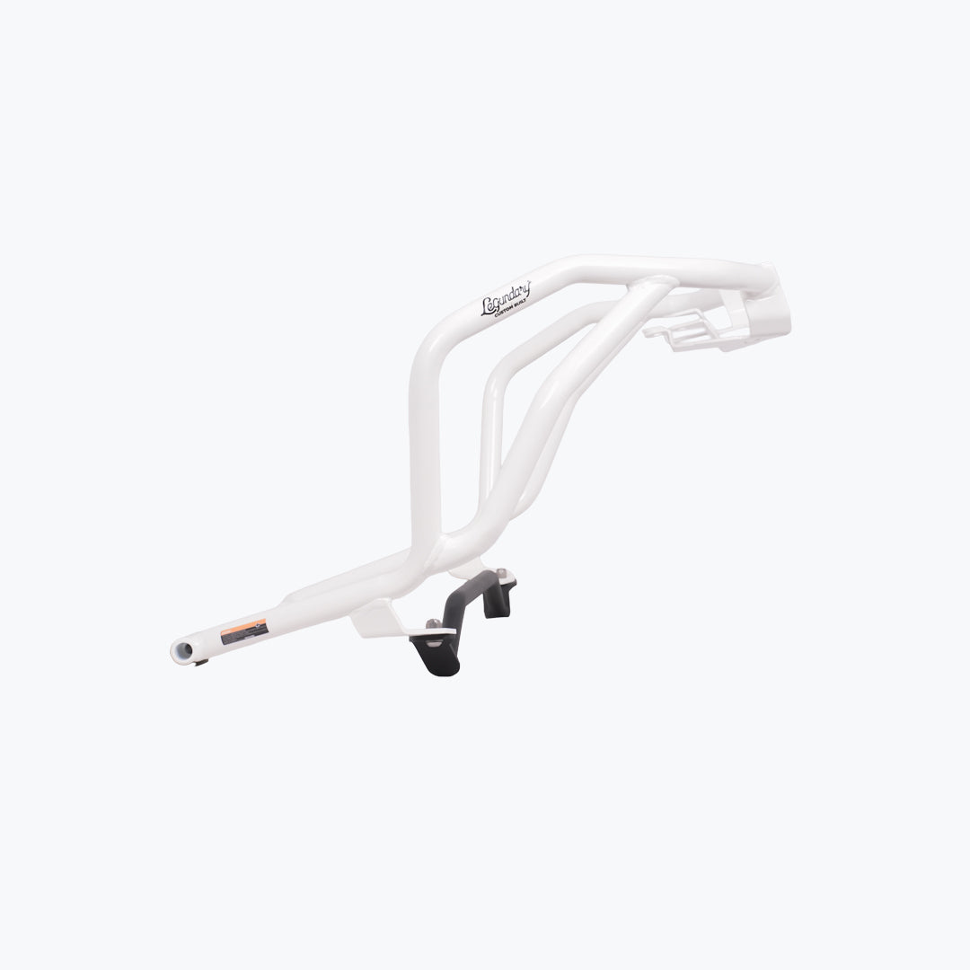 LEGUNDARY TVS APACHE RTX 300 RAPTOR CRASH GUARD UPPER & LOWER SET WHITE