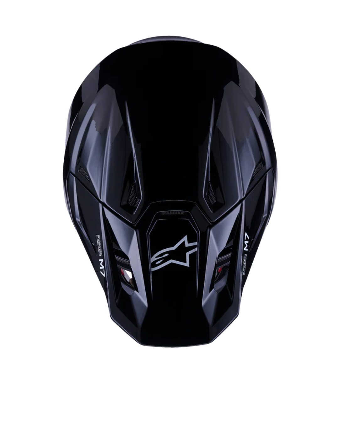 ALPINESTARS S-M7 SOLID BLACK GLOSSY M | MX HELMET