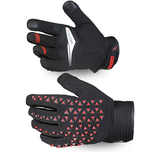 MOTOCROSS GLOVES-RED GREEN YELLOW