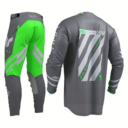 THOR MX S26 LAUNCHMODE FUTURA CHARCOAL GREEN | MX JERSEY SET (PRE ORDERS)