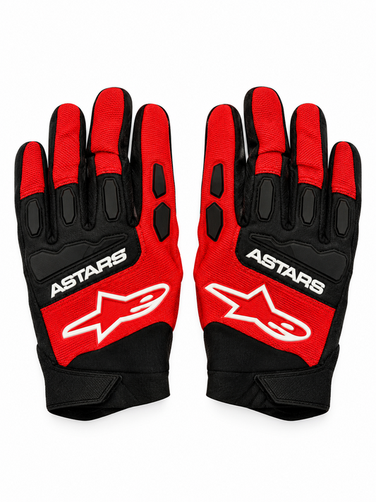ASTARS RED AND BLACK | MX GLOVES