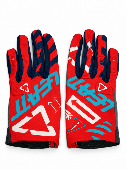 LEATT RED AND BLUE | MX GLOVES