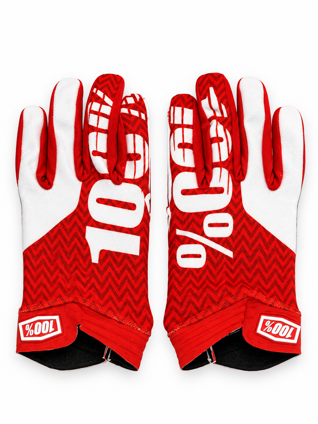 100% RED AND WHITE | MX GLOVES