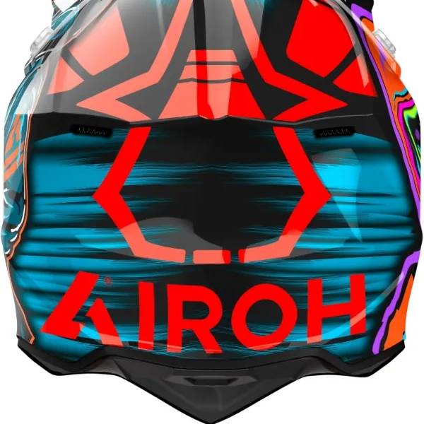 AIROH WRAAP CYBER ORANGE GLOSS HELMET
