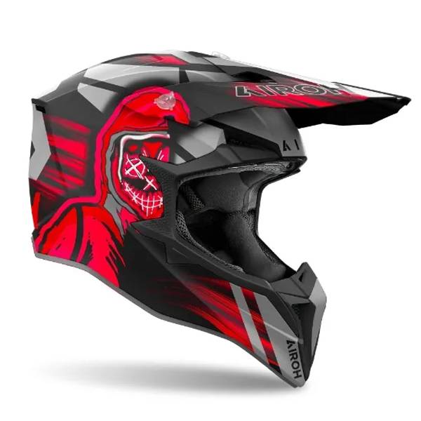 AIROH WRAAP CYBER RED MATT HELMET