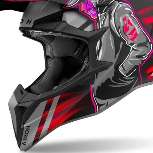AIROH WRAAP CYBER RED MATT HELMET