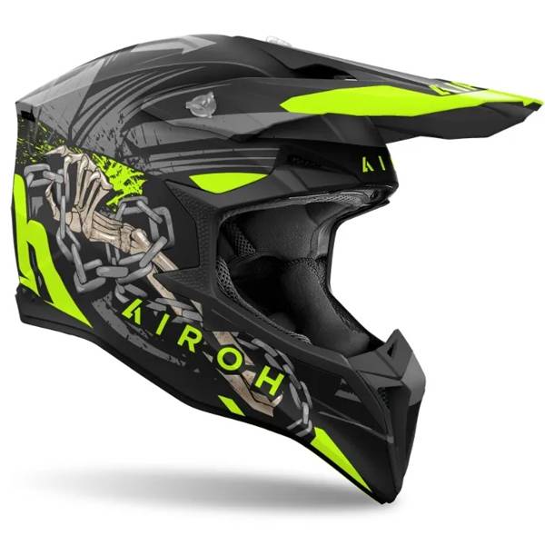 AIROH WRAAP DARKNESS MATT HELMET