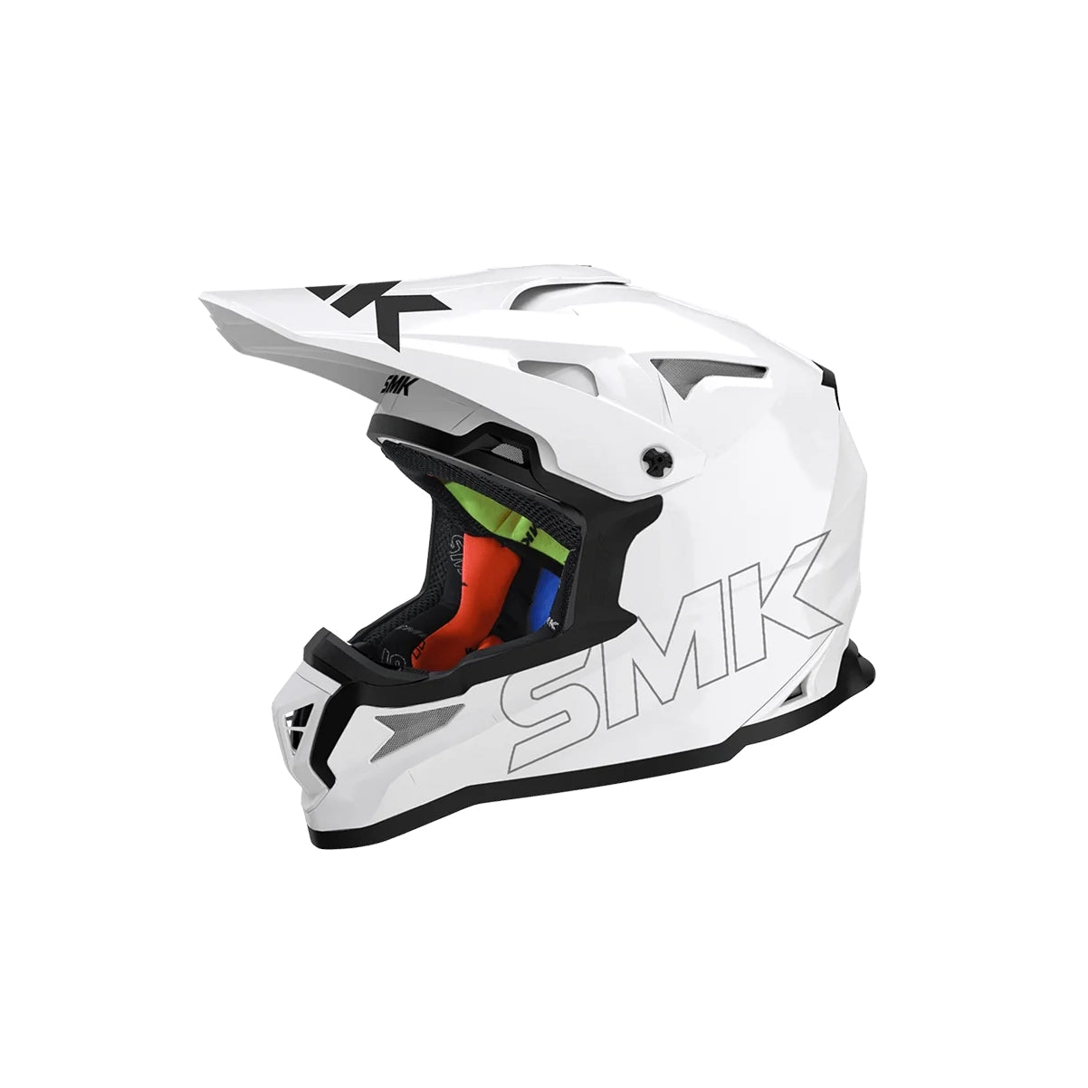 SMK ALLTERRA UNICOLOR – WHITE L | MX HELMET