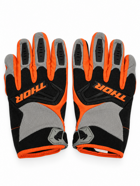 THOR GREY AND ORANGE | MX GLOVES