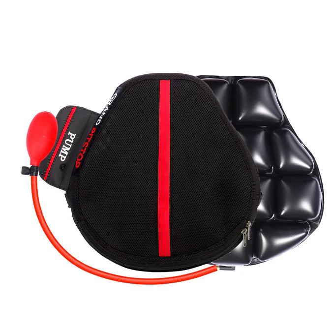 Air Comfy Seat Cushion for Medical, Offices, Home, Motorcycle and Car Lumbar Support - Sports Premium with Pump