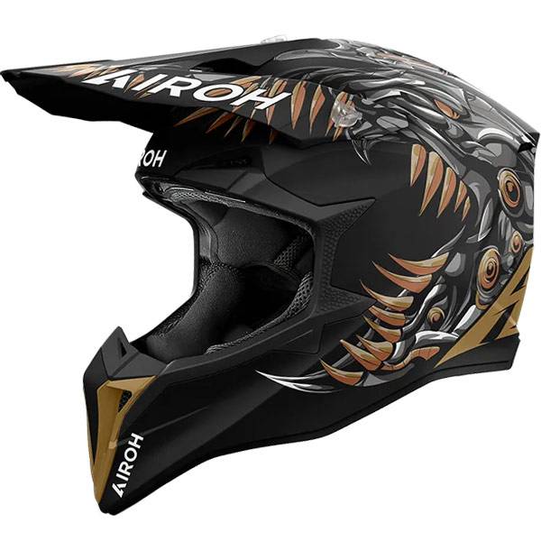 AIROH WRAAP CYBORG MATT HELMET