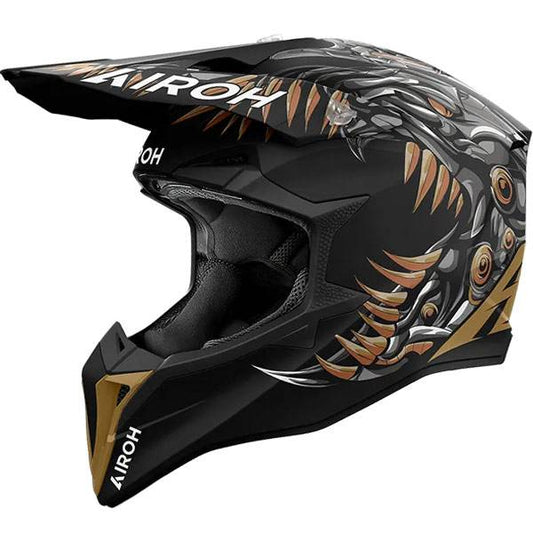 AIROH WRAAP CYBORG MATT HELMET