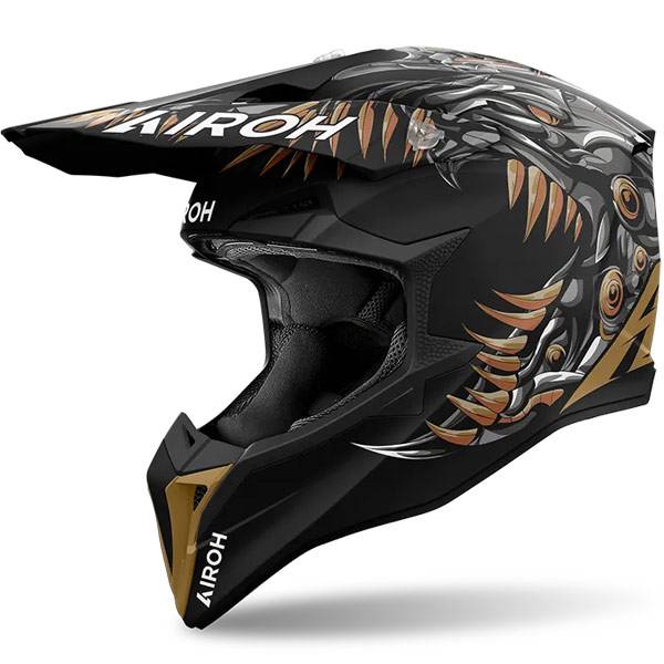 AIROH WRAAP CYBORG MATT HELMET