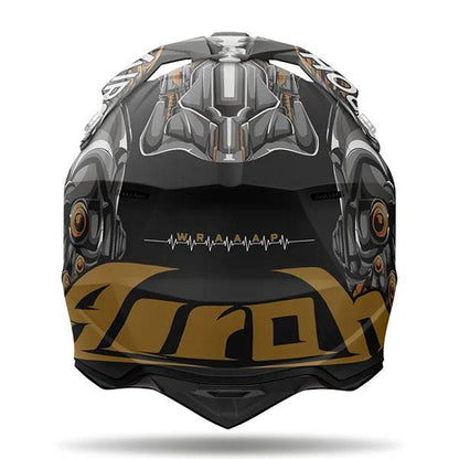AIROH WRAAP CYBORG MATT HELMET