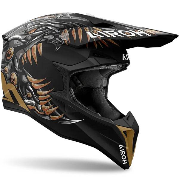 AIROH WRAAP CYBORG MATT HELMET