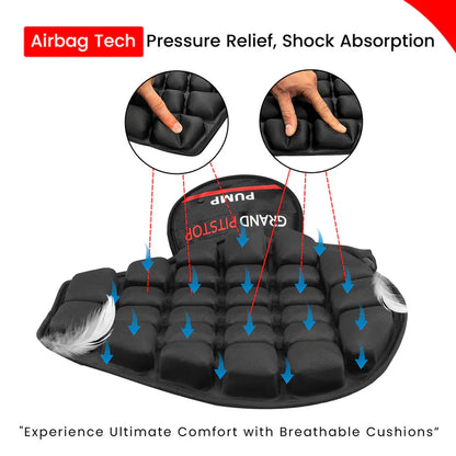 Air Bubble Airseat for Medical, Offices, Home, Motorcycle and Car Lumbar Support - Cruiser