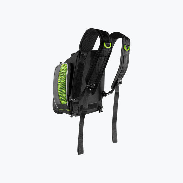 RYNOX NAVIGATOR TANK BAG 15L BLACK HI-VIZ GREEN
