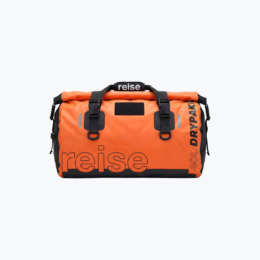 REISE DRY PACK TAIL BAG ORANGE 40L WATERPROOF MOTORCYCLE LUGGAGE