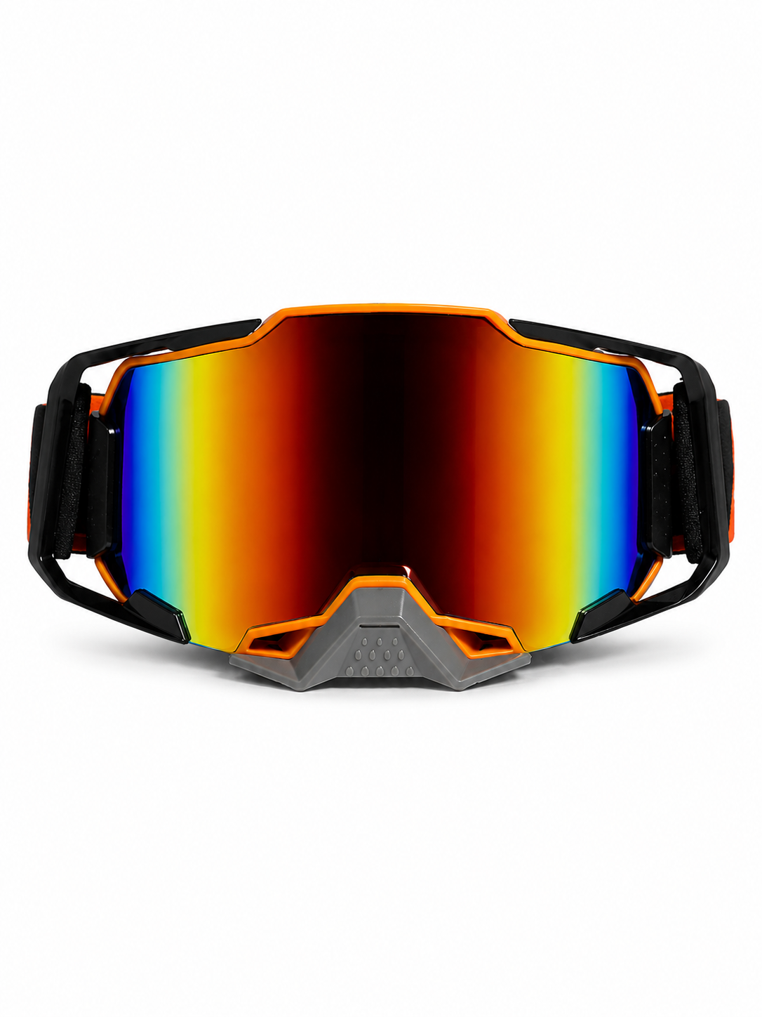 100% ARMEGA BLACK/ORANGE GOGGLES  ( GOLDEN LENS) | MX GOGGLES