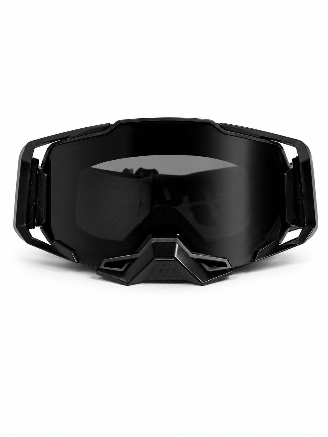 100% ARMEGA BLACK GOGGLES  ( BLACK LENS) | MX GOGGLES