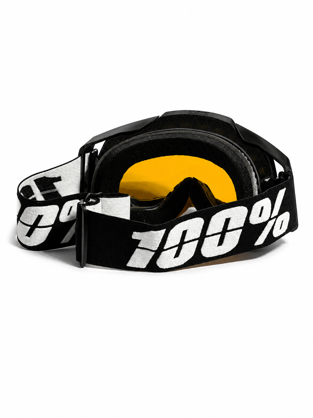 100% ARMEGA BLACK GOGGLE ( BROWN LENS ) | MX GOGGLES