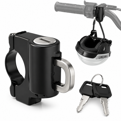 LGP MOTORCYCLE HELMET LOCK，BIKE HANDLEBAR TUBING HELMET LOCK ANTI-THEFT PADLOCK FOR ALL MOTORBIKE