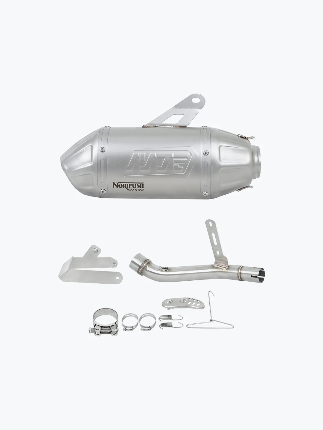 NORIFUMI SLIPON WOOPS STAINLESS STEEL HIMALAYAN 450 SHORT | EXHAUST